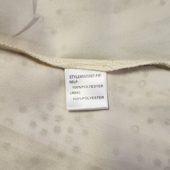 4SIENNA Cream Chiffon A-Line Skirt - Picture 4 of 4